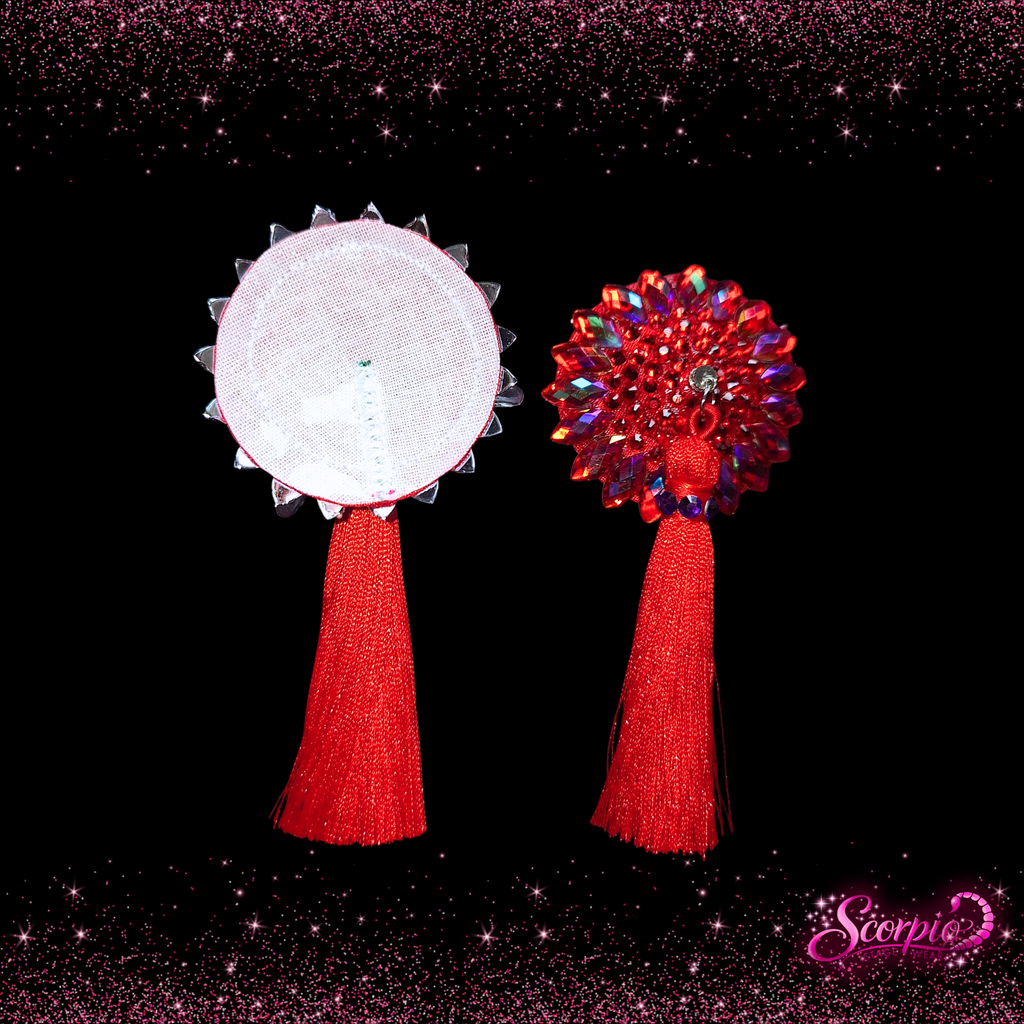 The Tease Pasties - Crimson Crush (Small)